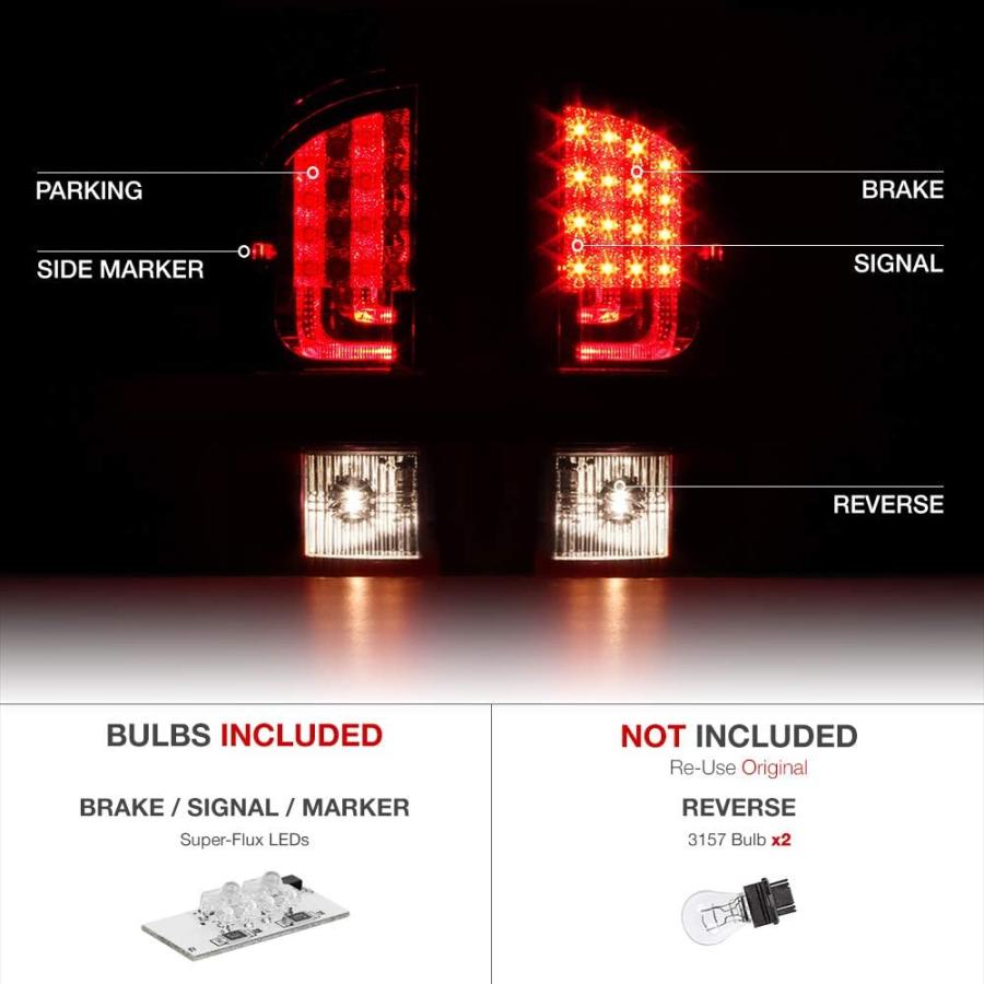 【並行輸入品】VIPMOTOZ プレミアム LED テールライトランプ 2002-2006 Dodge RAM 1500 2500 3500用 Dri_2
