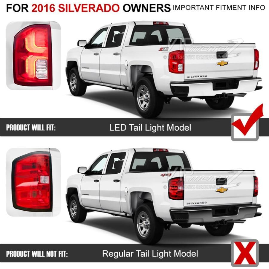 【並行輸入品】VIPMOTOZ Premium OLED Tube Tail Light Lamp For 2016-2018 Chevy Silveの画像