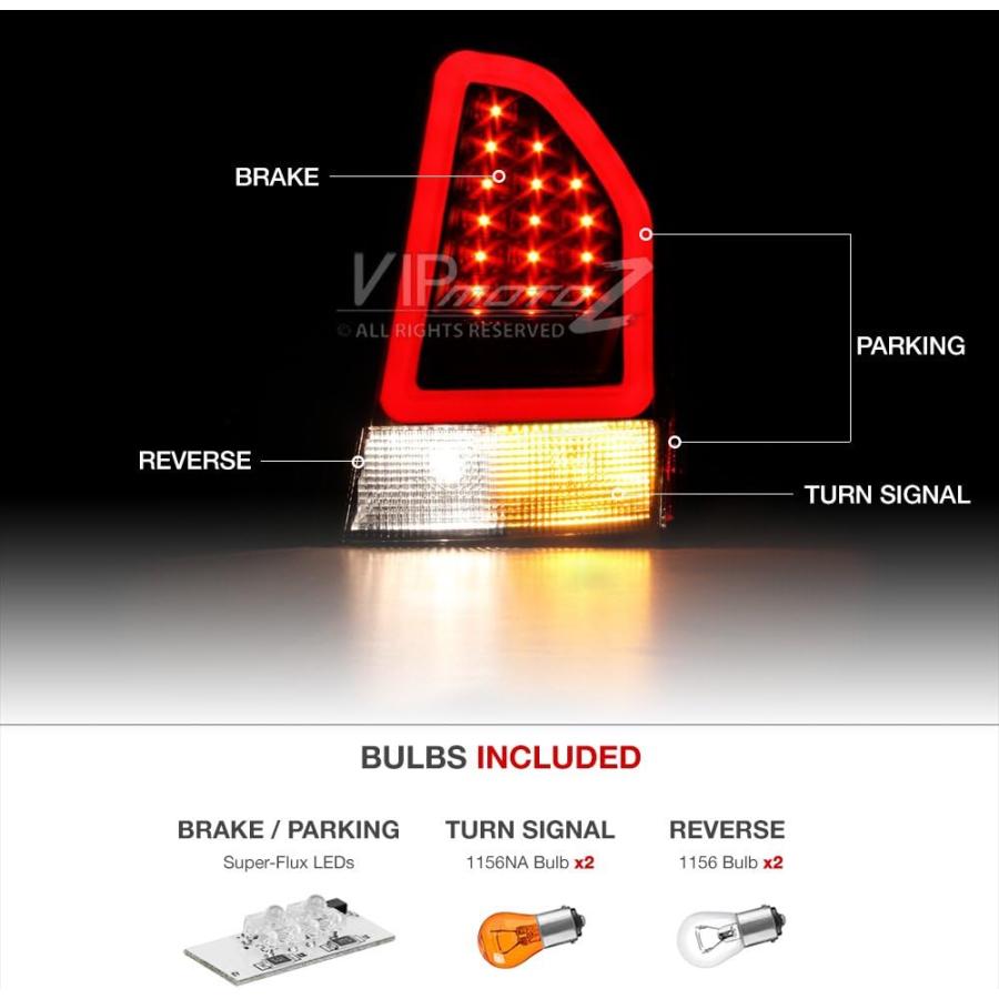 【並行輸入品】VIPMOTOZ プレミアム LED テールライトランプ Driver \u0026 Passenger Side AZN-SOT-C305V2-の画像