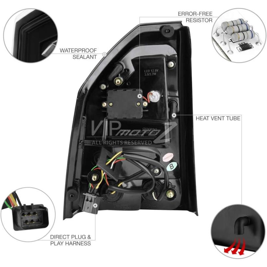 【並行輸入品】VIPMOTOZ プレミアム LED テールライトランプ Driver \u0026 Passenger Side AZN-SOT-C305V2-の画像