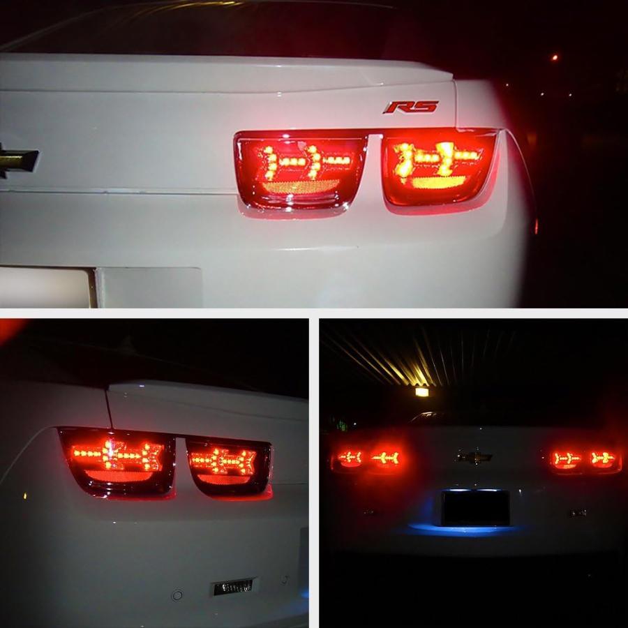 【並行輸入品】VIPMOTOZ プレミアム フルLED テールライトランプ 2010-2013 シボレーカマロ用 Driver \u0026 Passengerの画像