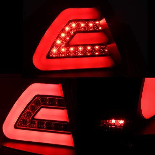 【並行輸入品】シボレーインパラ用 ブラックベゼル LEDテールライト リアブレーキドライバー/助手席交換用ランプの画像