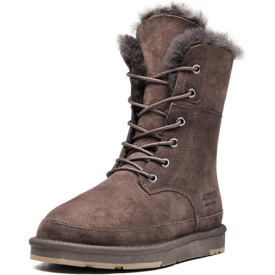 AU&MU レディース ブラウン　ムートン　25.5 AU&MU レディース ブラウン ムートン 25.5