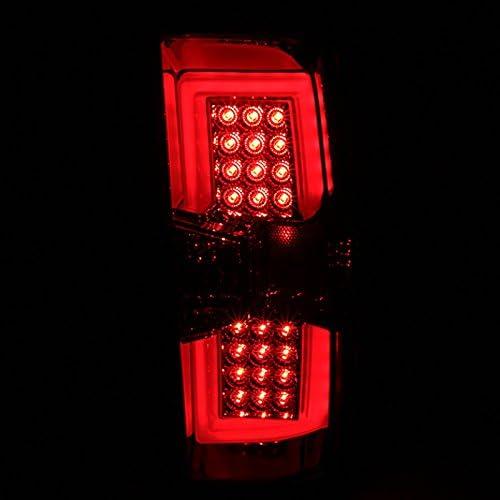 【並行輸入品】Chevy Silverado GMC Sierra Red Smoke Rear Brake LED Tail Lights w/LEの画像