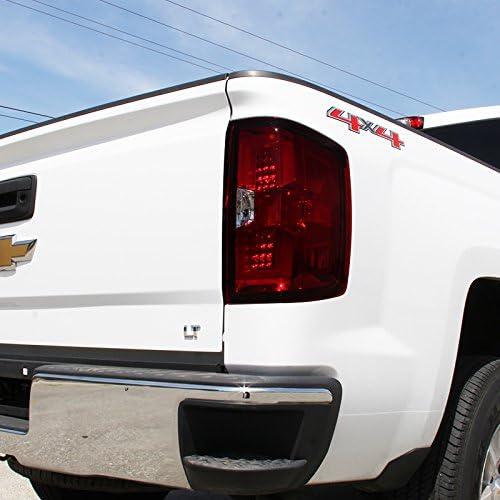 【並行輸入品】Chevy Silverado GMC Sierra Red Smoke Rear Brake LED Tail Lights w/LEの画像