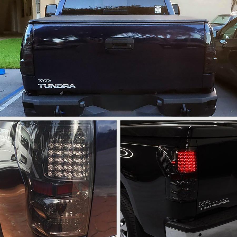 【並行輸入品】VIPMOTOZ Chrome Smoke Full-LED Tail Brake Light Housing Lamp Assemblの画像