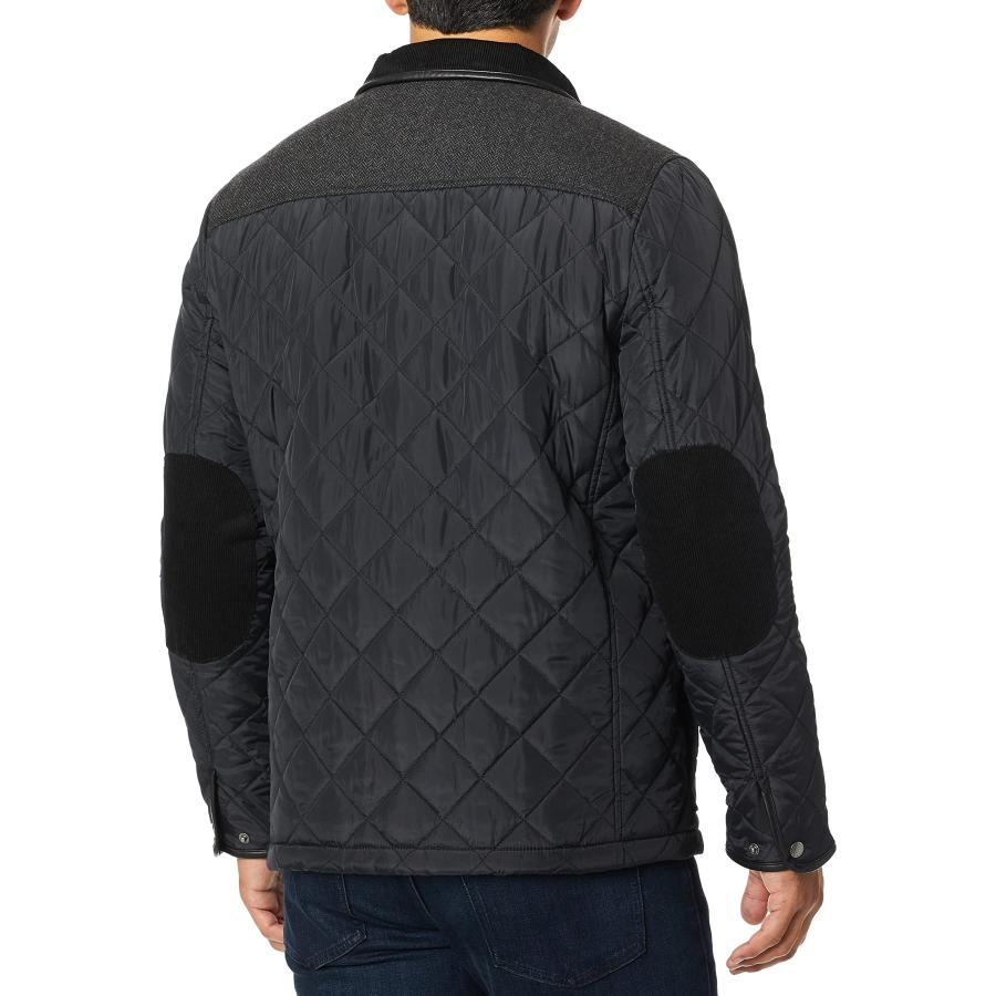 【並行輸入品】Cole Haan OUTERWEAR メンズ カラー: ブラック Cole Haan Men's Quilted Jacketの画像