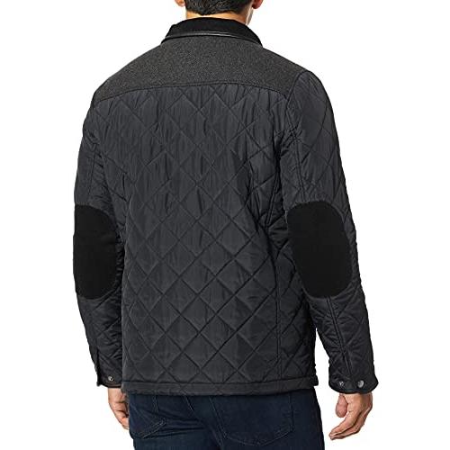 【並行輸入品】Cole Haan OUTERWEAR メンズ カラー: ブラック Cole Haan Men's Quilted Jacketの画像