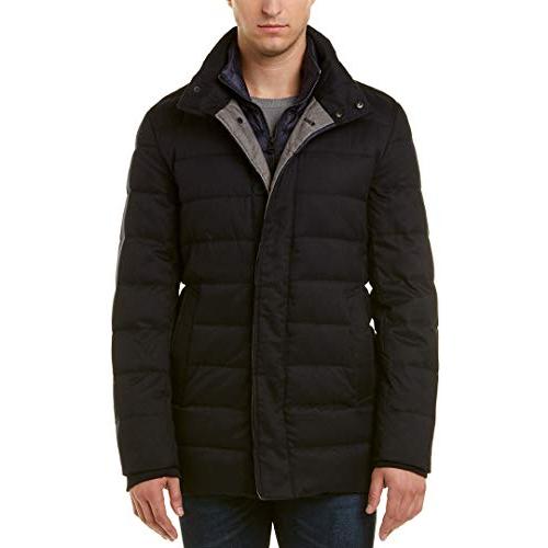【並行輸入品】Cole Haan OUTERWEAR メンズ カラー: ブルー Cole Haan Men's Quilted Jacket wの画像