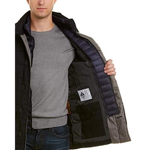 【並行輸入品】Cole Haan OUTERWEAR メンズ カラー: ブルー Cole Haan Men's Quilted Jacket wの画像