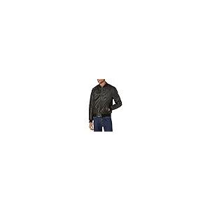 【並行輸入品】Cole Haan OUTERWEAR メンズ カラー: ブラック Cole Haan Men's Leather Quiltedの画像