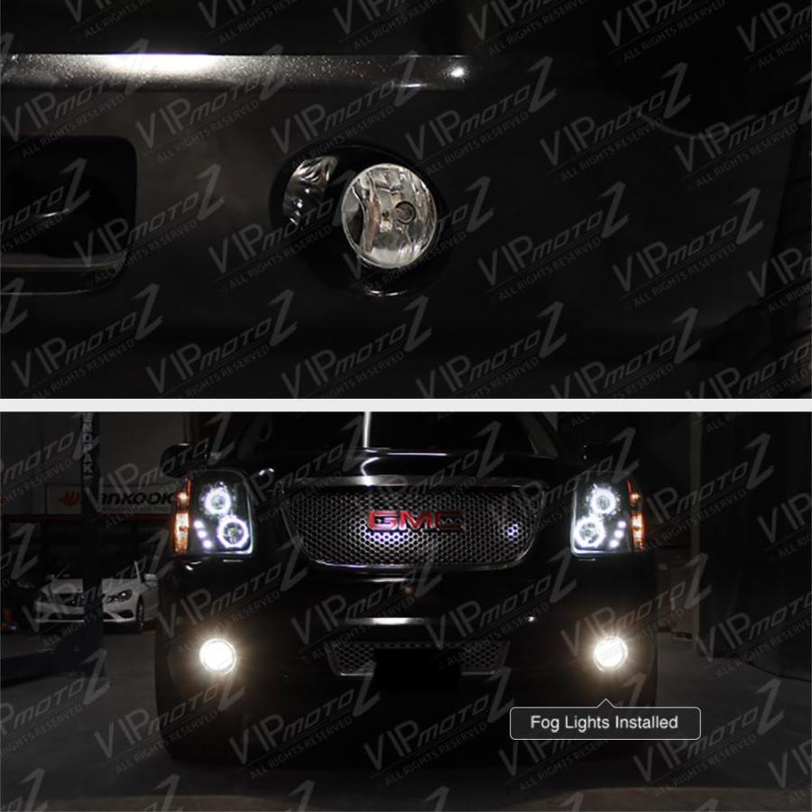 【並行輸入品】VIPMOTOZ クロームハウジング OEスタイル フロント フォグライト ドライビングランプ アセンブリ 2007-2013 シボレーの画像