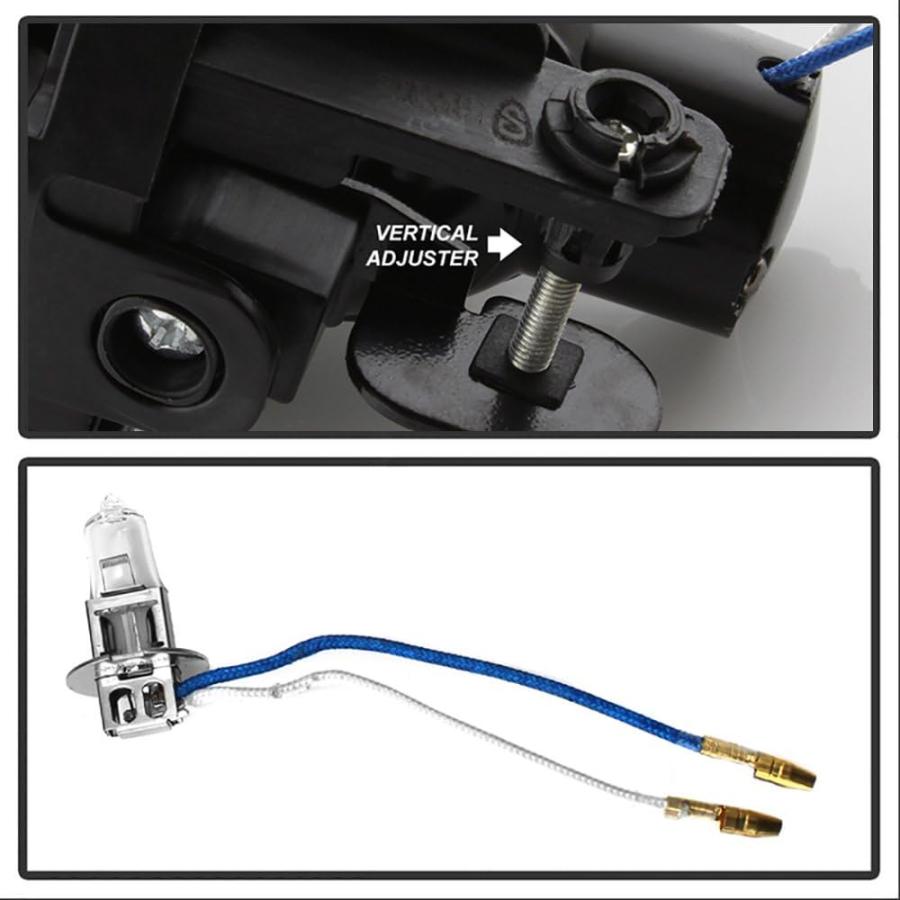 【並行輸入品】VIPMOTOZ フロントフォグライトランプ Standard Halogen Bulbs AZN-FL-DAV2011-Cの画像