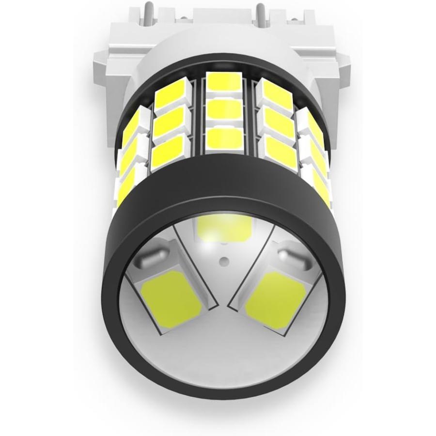 【並行輸入品】Alla Lighting 2pcs Super Bright 6000K White 3157KX 3757AK LED Bulbsの画像