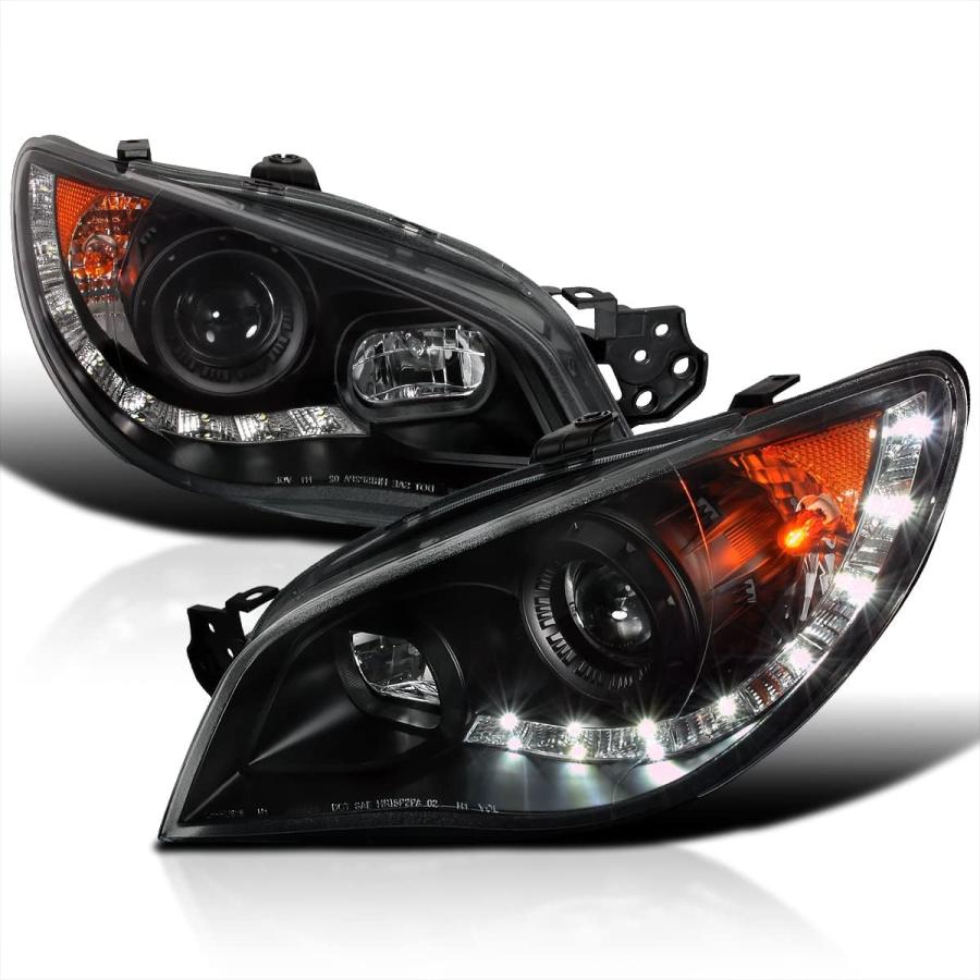 並行輸入品】Spec-D Tuning ブラックヘッドライト + R8 LEDランプ 2006