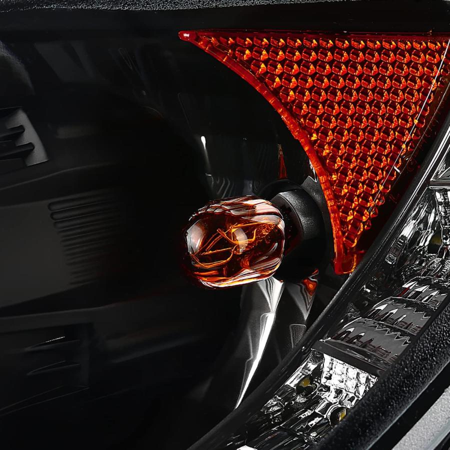 並行輸入品】Spec-D Tuning ブラックヘッドライト + R8 LEDランプ 2006