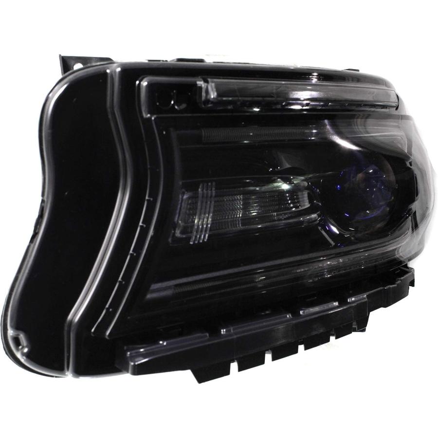 【並行輸入品】Evan-Fischer ヘッドライトアセンブリ 2015-2017 Dodge Charger ハロゲン対応 LED DRL 運転席側の画像