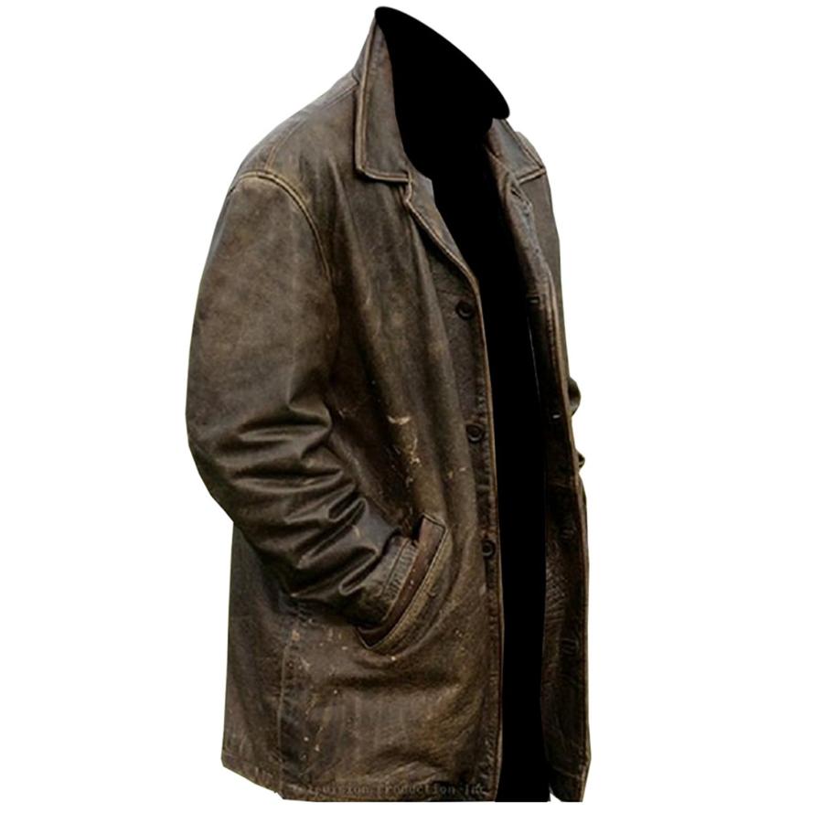 【並行輸入品】Gen1leather OUTERWEAR メンズ US サイズ: L カラー: ブラウン Supernatural Distreの画像