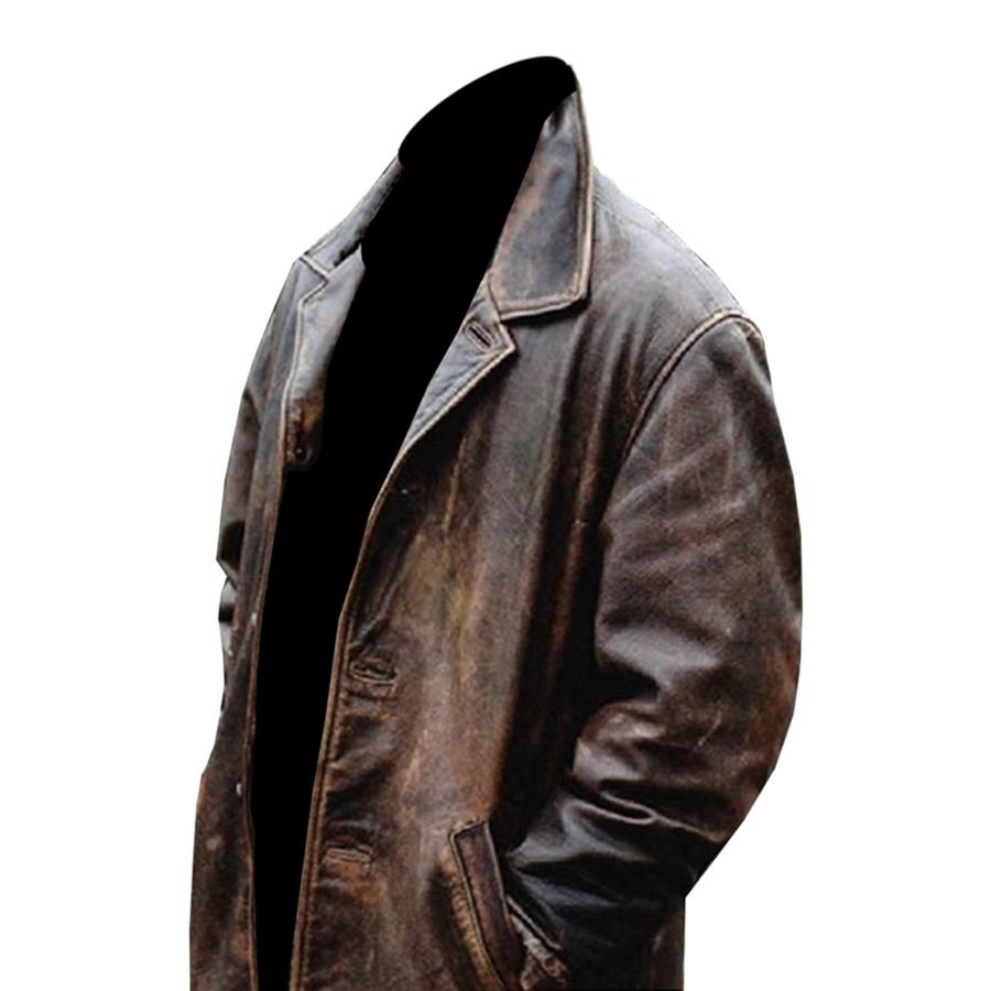 【並行輸入品】Gen1leather OUTERWEAR メンズ US サイズ: L カラー: ブラウン Supernatural Distreの画像
