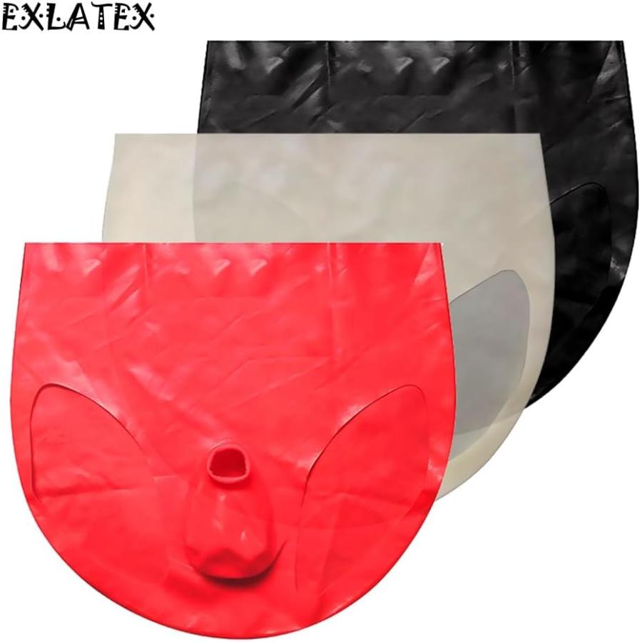 【並行輸入品】EXLATEX Mens Latex Rubber Lingerie Panties Shorts with Ball and Halfの画像