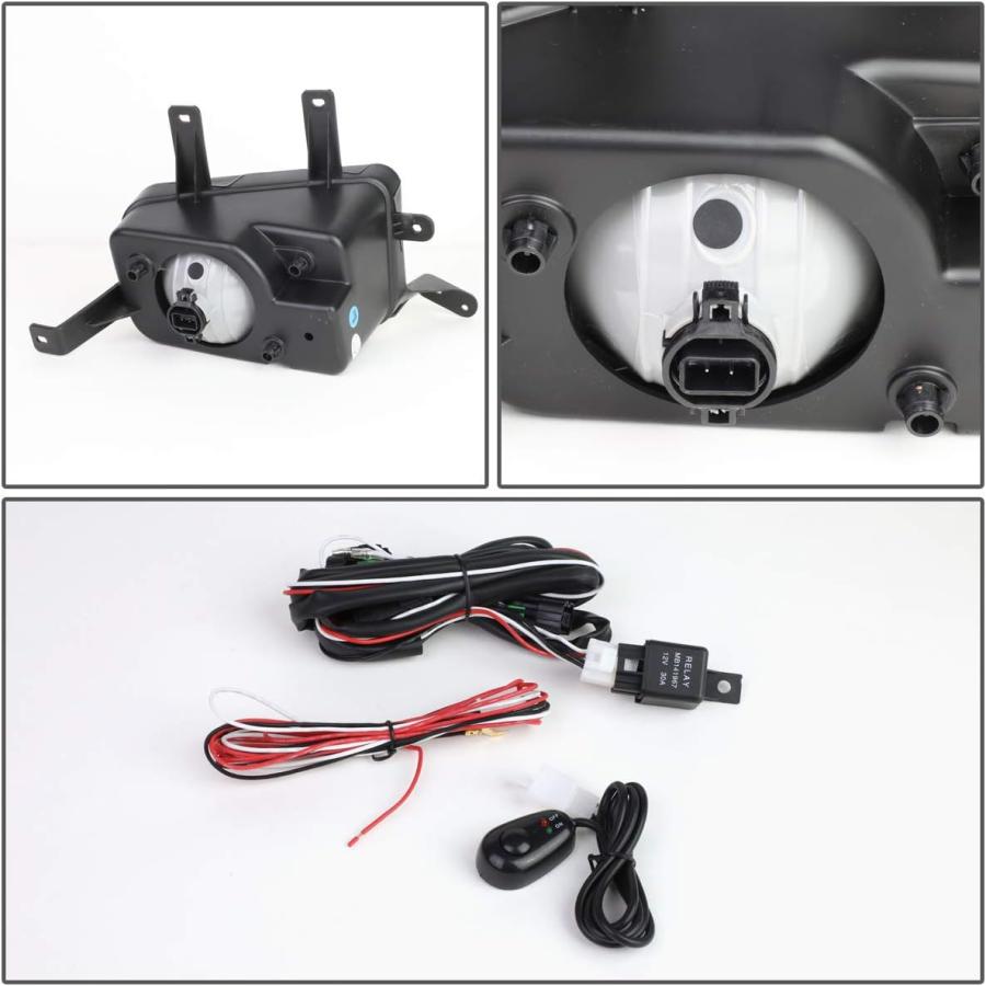 ペア 【並行輸入品】ペア バンパー 運転 フォグライト + 配線キット