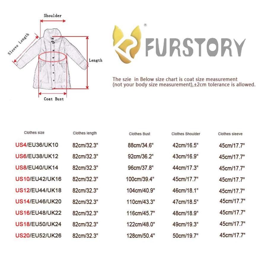 【並行輸入品】Furstory OUTERWEAR レディース カラー: ブラック Fur Story Women's Genuine Rabbの画像