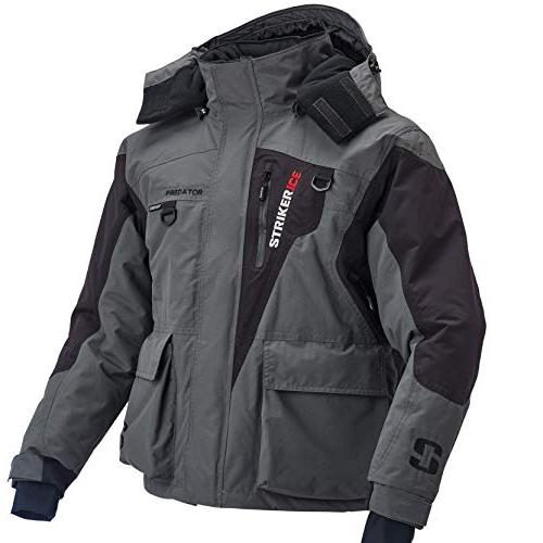 【並行輸入品】StrikerICE プレデタージャケット Striker Men's Fishing Jackets, Gray/Black,の画像