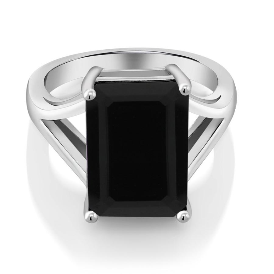 【並行輸入品】[Gem Stone King] 6.6カラット 天然 オニキス 指輪 リング レディース シルバー925 8月 誕生石 Gemの画像