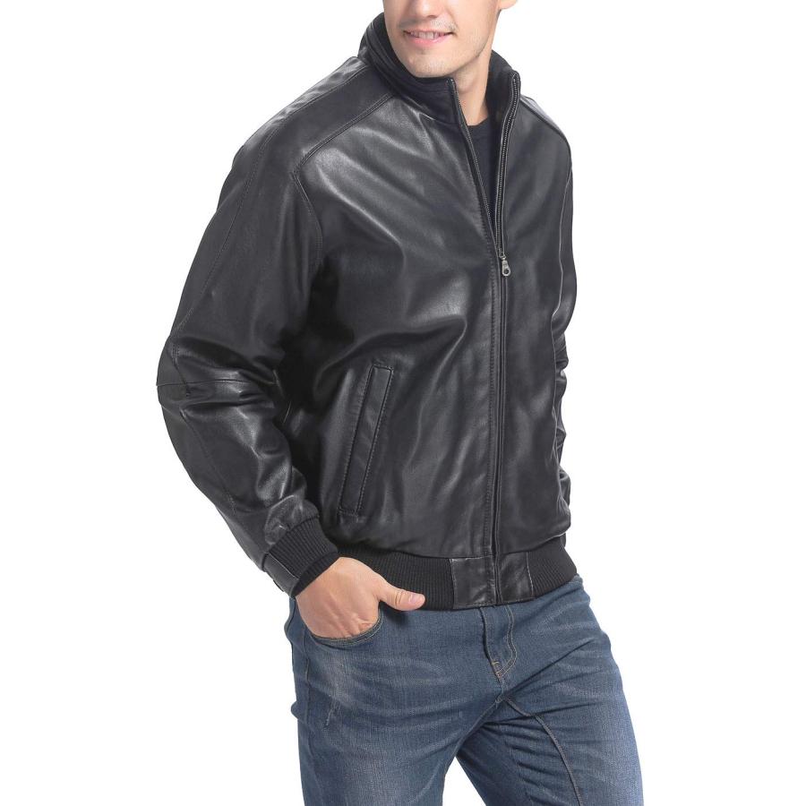 【並行輸入品】BGSD OUTERWEAR メンズ US サイズ: M カラー: ブラック BGSD Men City Lambskin Leaの画像