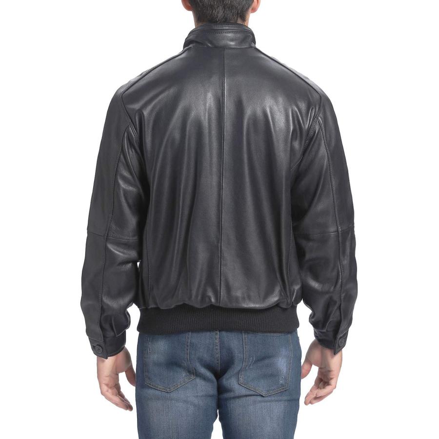 【並行輸入品】BGSD OUTERWEAR メンズ US サイズ: M カラー: ブラック BGSD Men City Lambskin Leaの画像