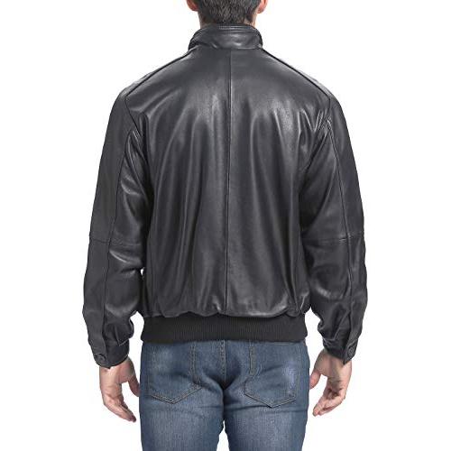 【並行輸入品】BGSD OUTERWEAR メンズ US サイズ: M カラー: ブラック BGSD Men City Lambskin Leaの画像