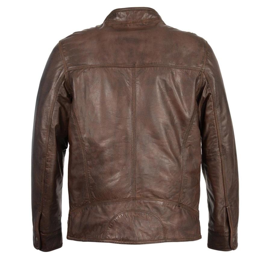 【並行輸入品】MilwaukeeレザーメンズクラシックMotoフロントジッパー付きレザージャケット(ブラック, 2?x l、1パック L SFMの画像