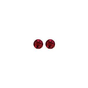 【並行輸入品】1?/ 2? ?10カラット合計重量Rubyスタッドイヤリング4プロングプッシュバック 1/2 0.5 Carat Total Wの画像