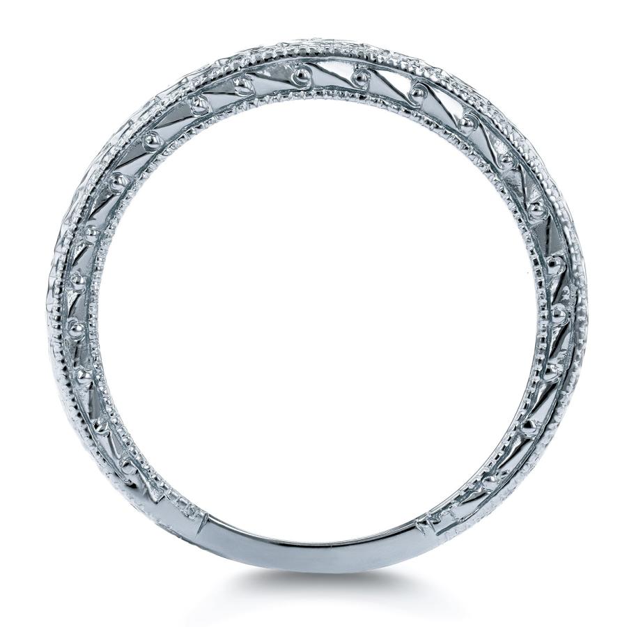 【並行輸入品】アンティーク彫刻の結婚指輪14?Kホワイトゴールド Kobelli Antique Style Engravings Weddinの画像