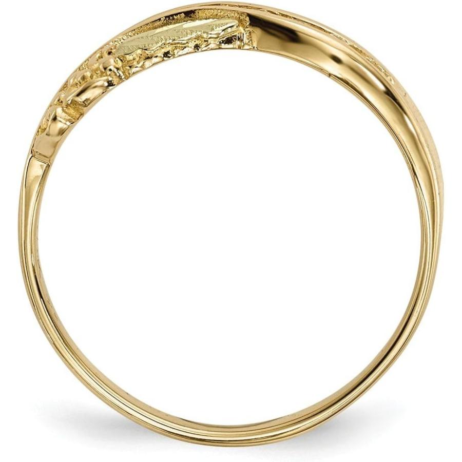 【並行輸入品】ソリッド10K3色ブラックヒルズゴールドダイヤモンドリング (1/6ct.)の画像