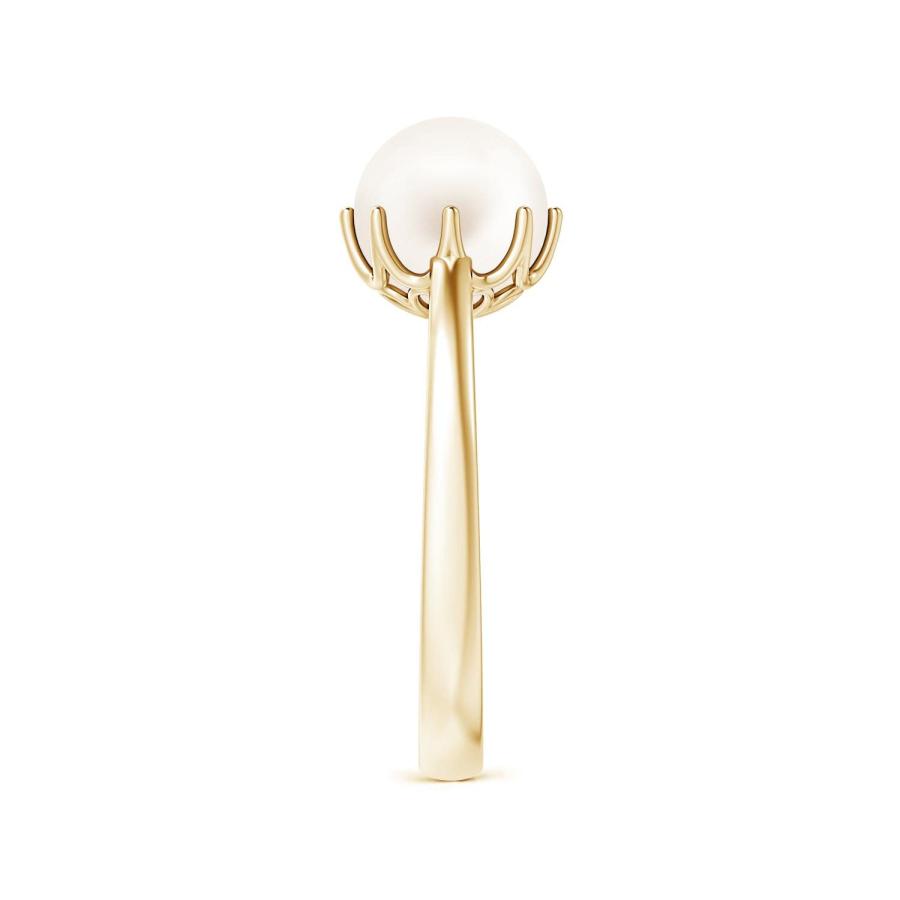 【並行輸入品】淡水養殖真珠 ソリティアクラウンリング (8mm 淡水養殖真珠)   6月誕生石, パール, 真珠 Freshwater Cultの画像