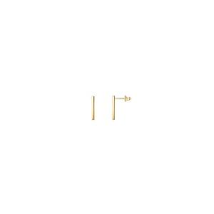 【並行輸入品】PAVOI 14Kゴールドメッキ可憐なミニバースタッドピアス 5/8"ショートイエロー PAVOI 14K Yellow Go_2