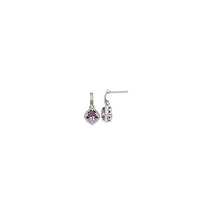 【並行輸入品】Diamond2Deal 925 Sterling Silver and 14k gold Gemstone Dangle Eaの画像