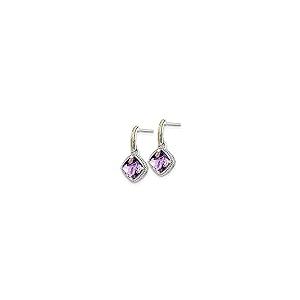 【並行輸入品】Diamond2Deal 925 Sterling Silver and 14k gold Gemstone Dangle Eaの画像
