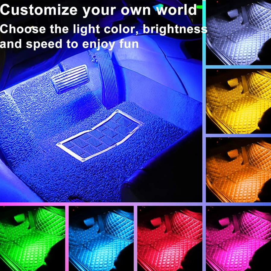 並行輸入品】Car Interior Lights 4pcs 36 LED Car Floor Atmosphere