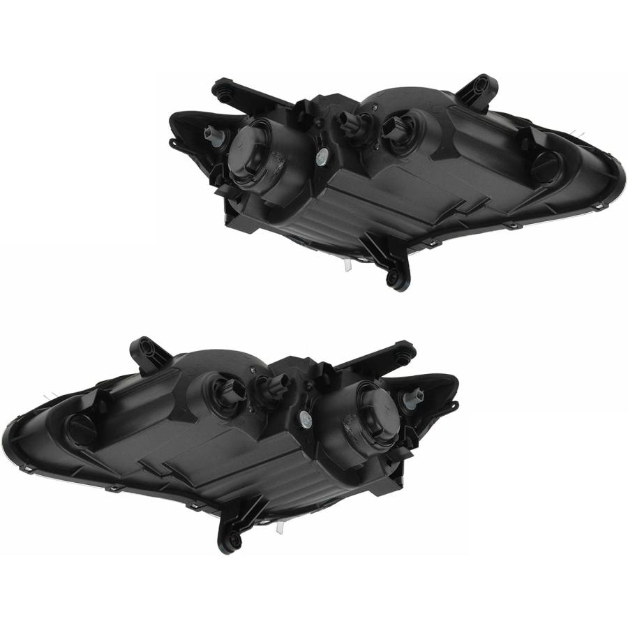 【並行輸入品】1A Auto Headlights Headlamps Halogen Chrome Bezel LH \u0026 RH Pair Set fの画像