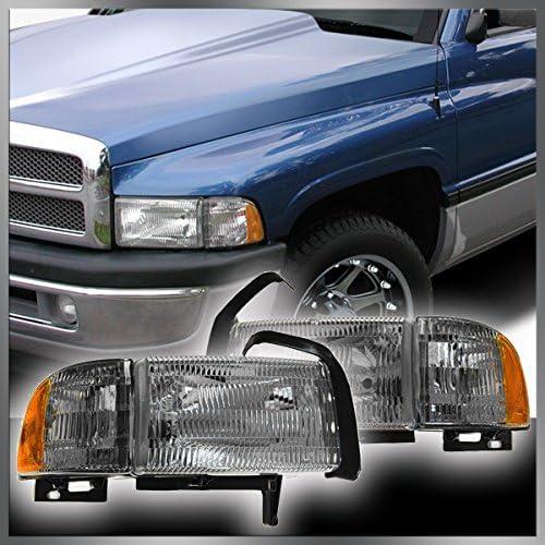 【並行輸入品】1A Auto Headlights Headlamps w/Side Marker Light Pair Set for 94-01の画像