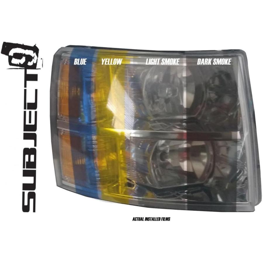 【並行輸入品】Subject 9 - Fits: Silverado Pre-Cut Vinyl Overlay Tint Headlight Plu_2