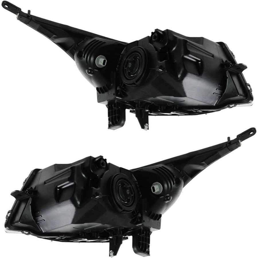 【並行輸入品】1A Auto Headlight Headlamp LH Left \u0026 RH Right Pair Set of 2 for 12-1の画像