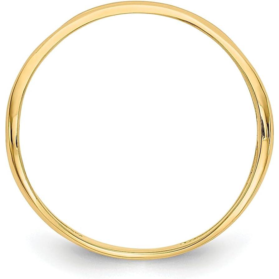 【並行輸入品】Iceカラット14 Kイエローゴールドダブル波ファッション親指バンドリングFineジュエリーギフトValentine Dayセットレディの画像