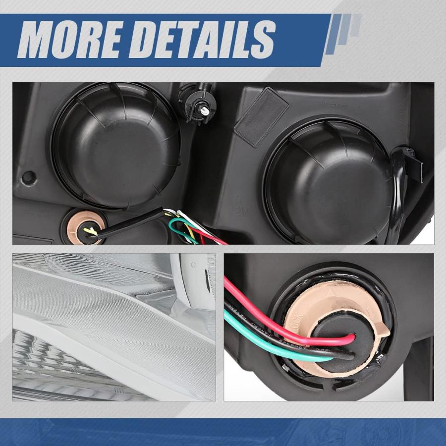 【並行輸入品】Auto Dynasty [Halogen Model] Factory Style Headlights Assembly Compaの画像