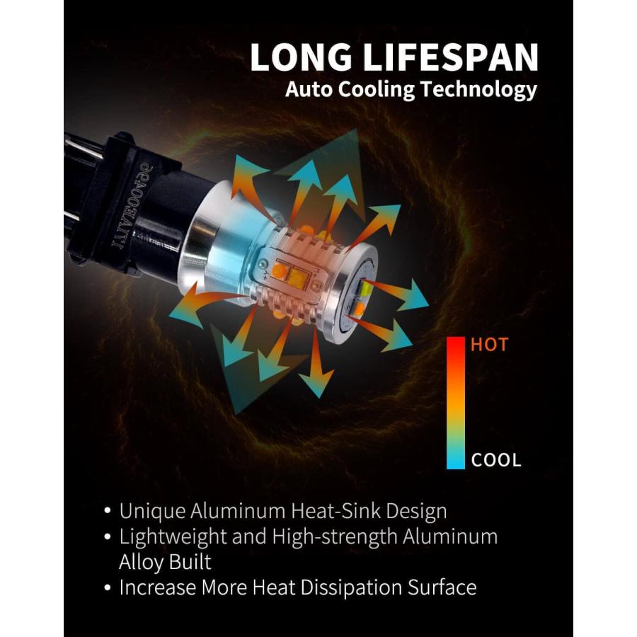 【並行輸入品】Lasfit スイッチバック 3157 3057 3155 3457 4157 ウィンカーライト用 日中走行用ライト パーキングライト_4