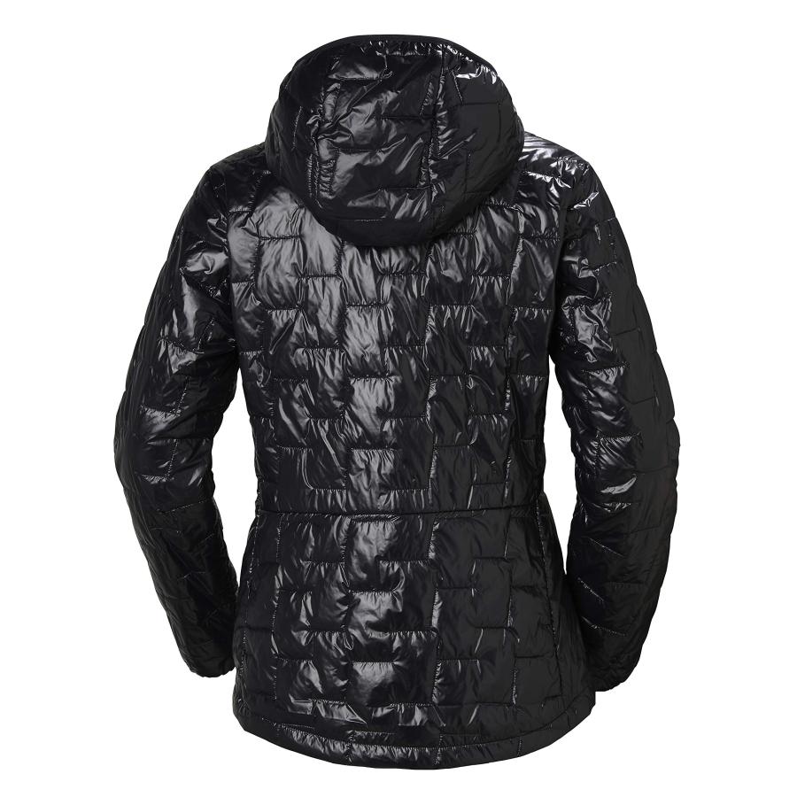 【並行輸入品】Helly Hansen Women's W Lifaloft Hooded Insulator Jacket, Black, Lの画像