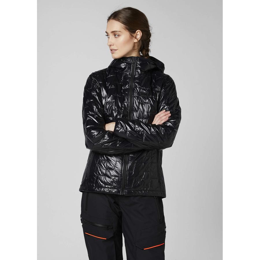 【並行輸入品】Helly Hansen Women's W Lifaloft Hooded Insulator Jacket, Black, Lの画像