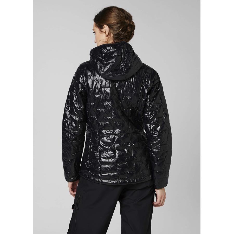【並行輸入品】Helly Hansen Women's W Lifaloft Hooded Insulator Jacket, Black, Lの画像